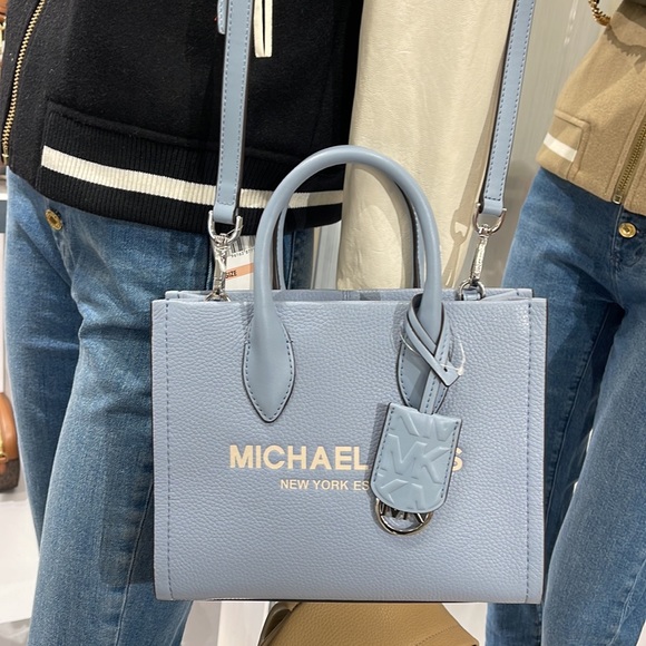 MICHAEL KORS Mirella Small Shopper TZ XBody Pebbled Leather Crossbody
Pale Blue - Picture 12 of 16